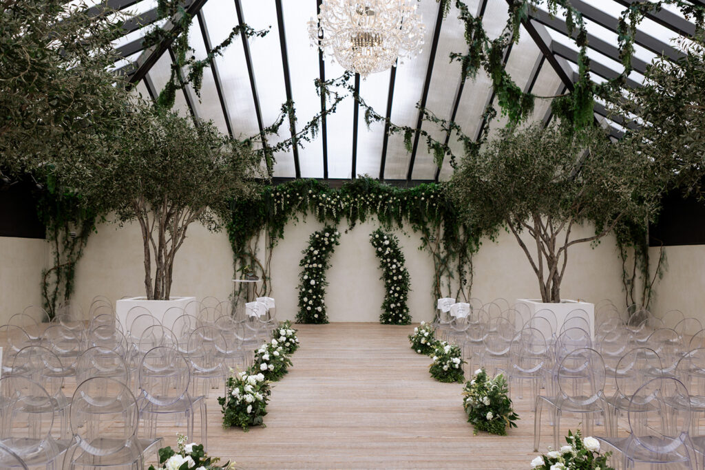 A Moody Fall Wedding at Greenhouse Two Rivers with a Cinematic Film Vibe