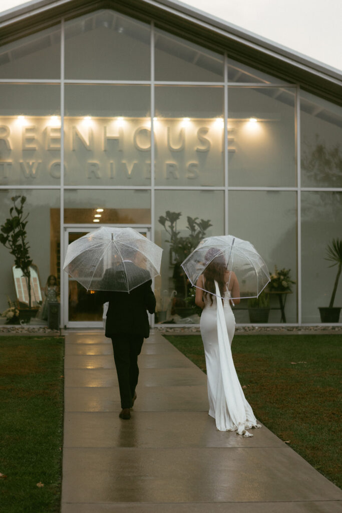 A Moody Fall Wedding at Greenhouse Two Rivers with a Cinematic Film Vibe