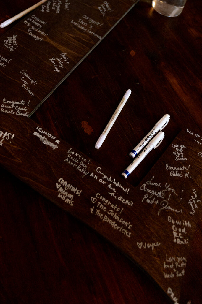 Wedding reception details