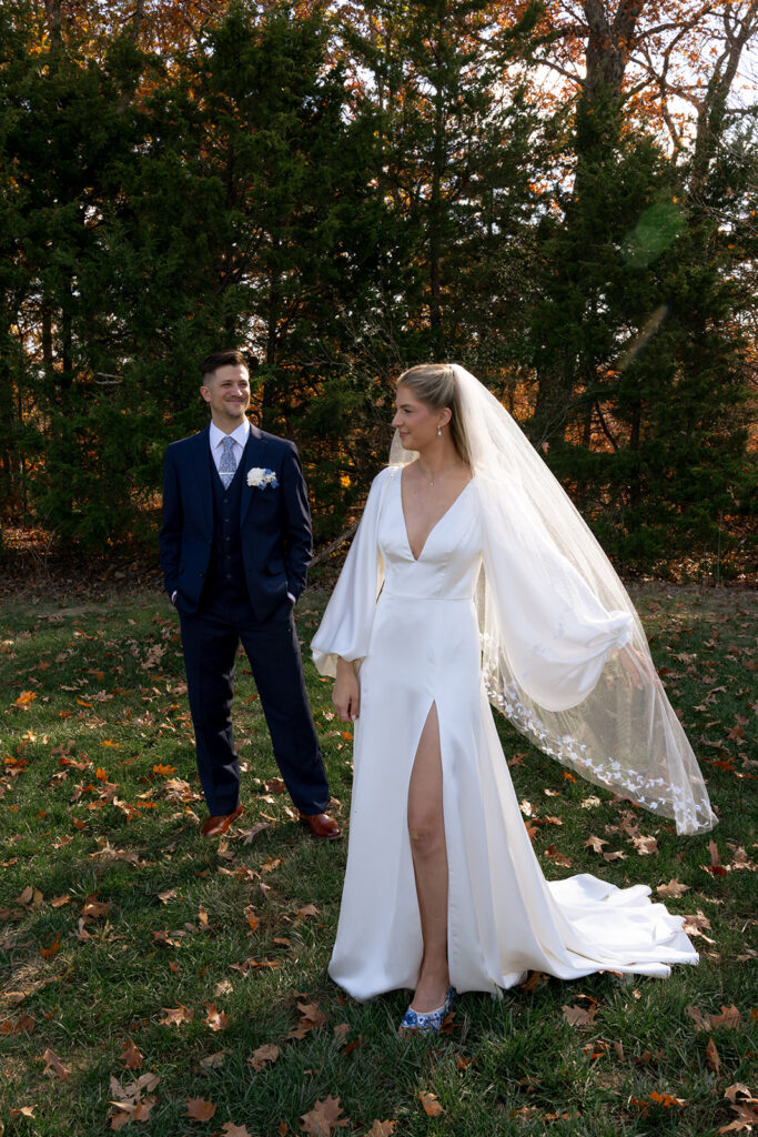 stunning golden hour bridal portraits