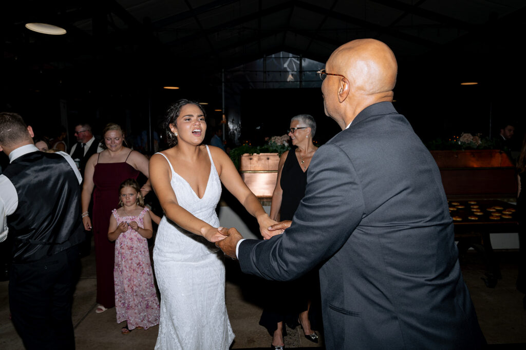 guests at the wedding reception party in st. louis