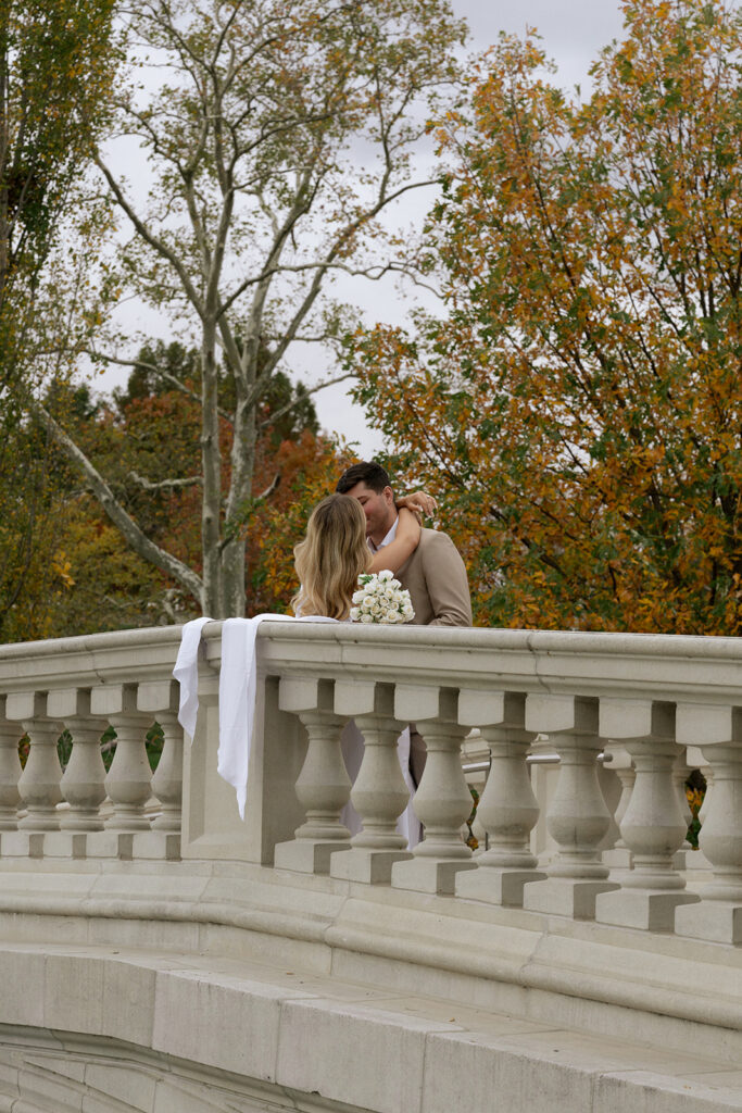 cute picture of the newly engaged couple at their dream photoshoot