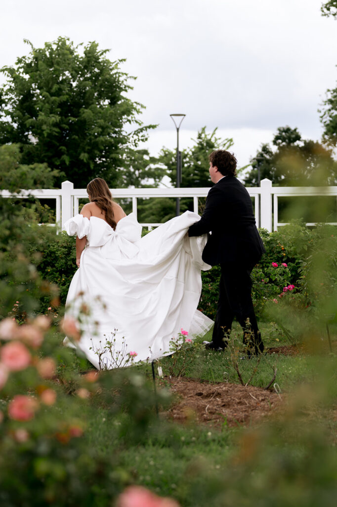 cute picture of the bride and groom at their dream wedding