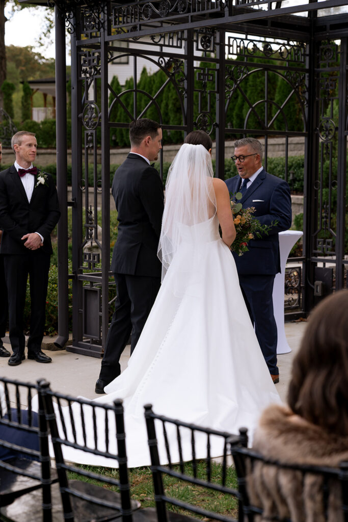 intimate garden wedding ceremony