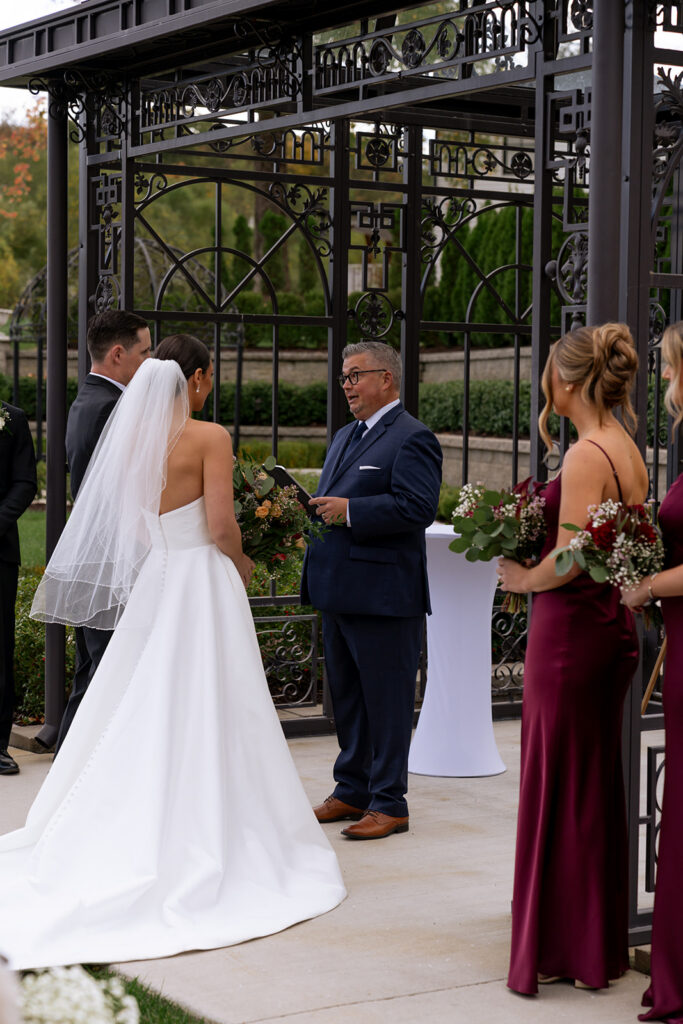 bride and groom at their dream ceremony