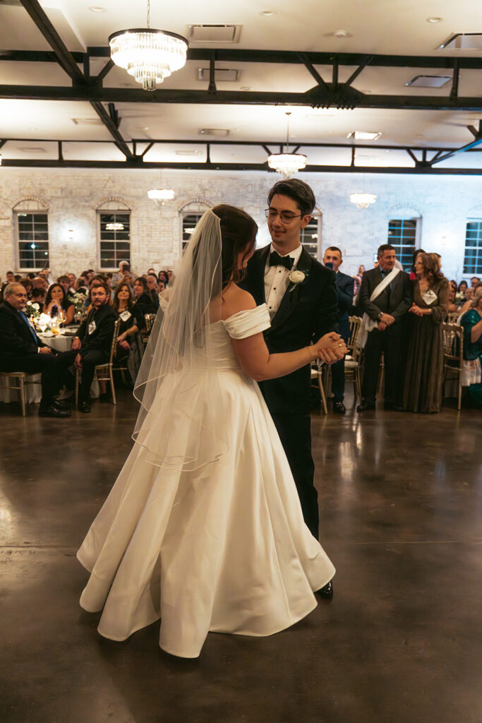 newlyweds at their first dance