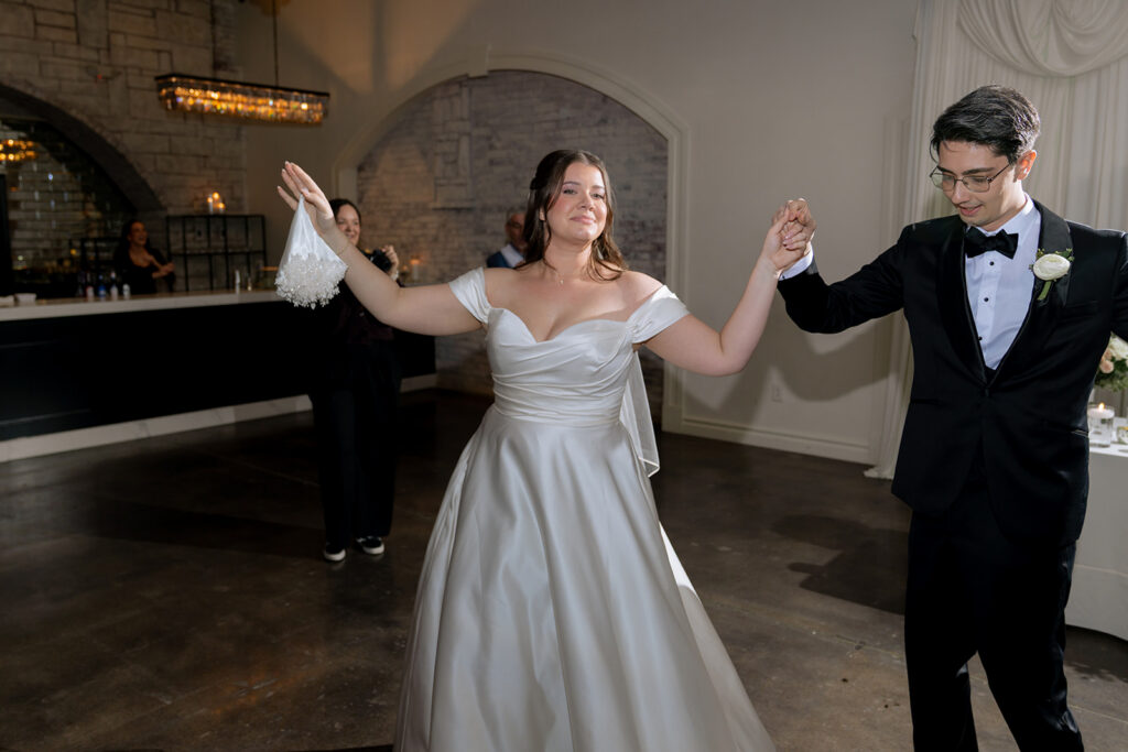 bride at her dream wedding reception party