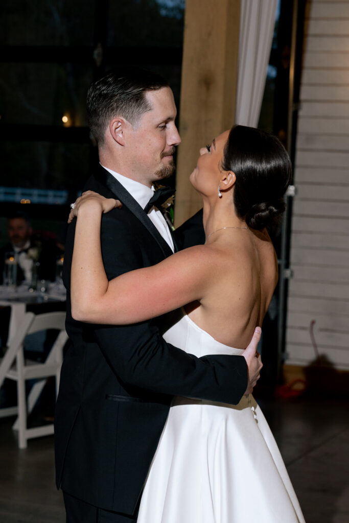 newlyweds at their first dance