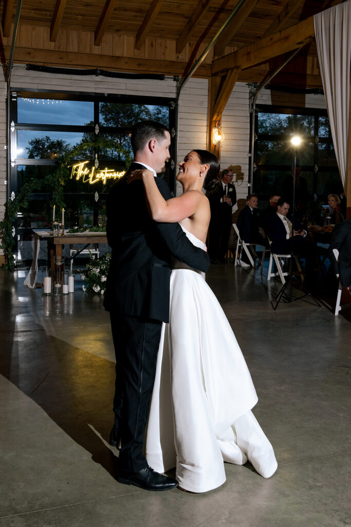 happy couple at their dream reception