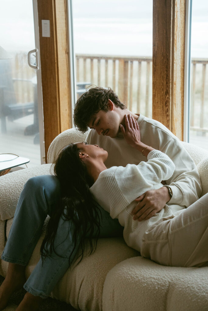 cute picture of the bride and groom at their dream elopement