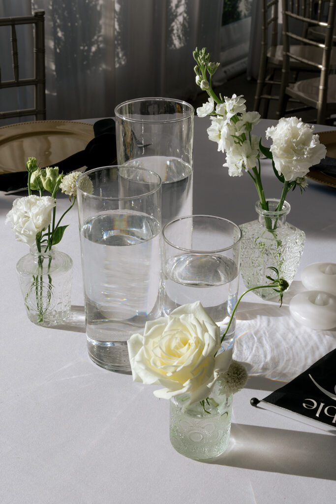 Romantic Knotting Hills Wedding with Timeless Black & White Details