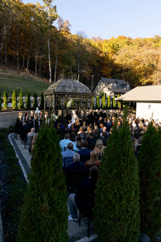 Romantic Knotting Hills Wedding with Timeless Black & White Details