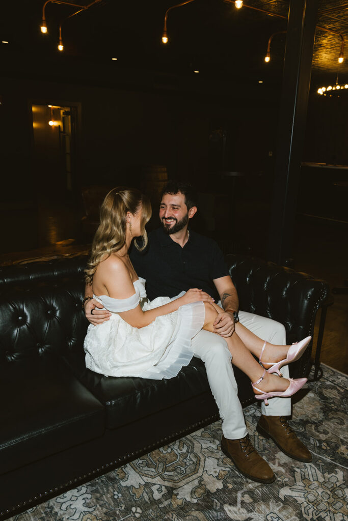Romantic Central Library Engagement Photos in St. Louis