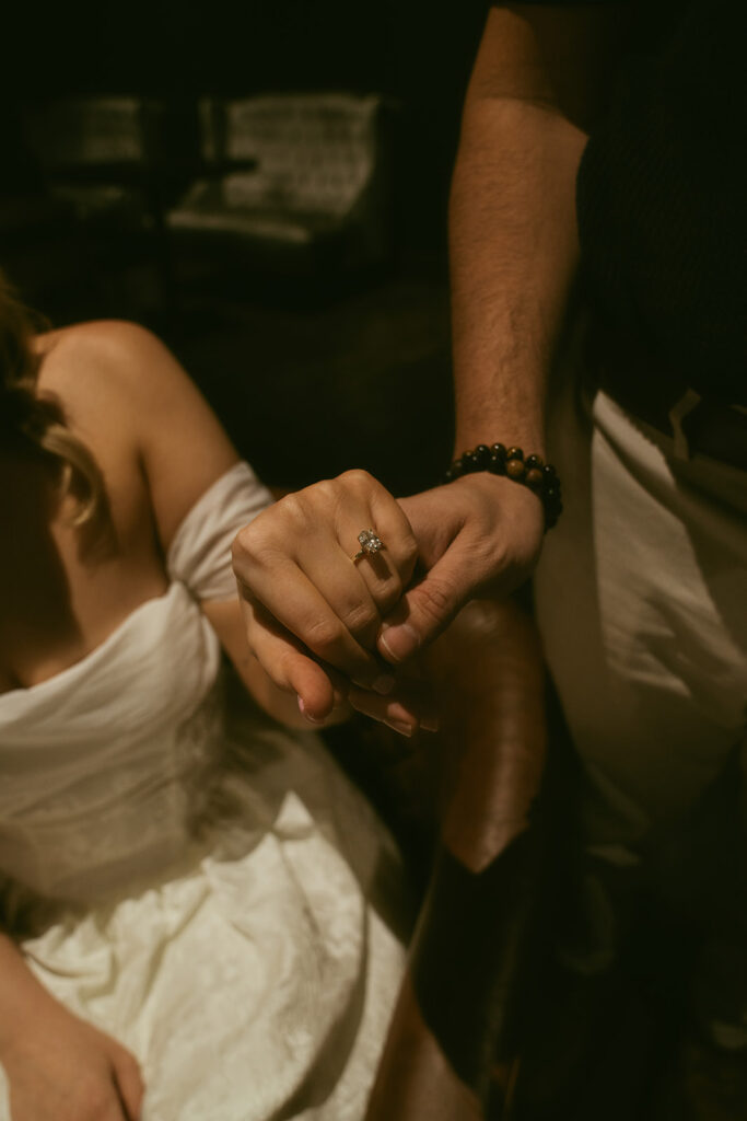stunning closeup shot of the engagement ring