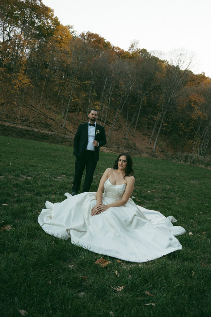 Romantic Knotting Hills Wedding with Timeless Black & White Details