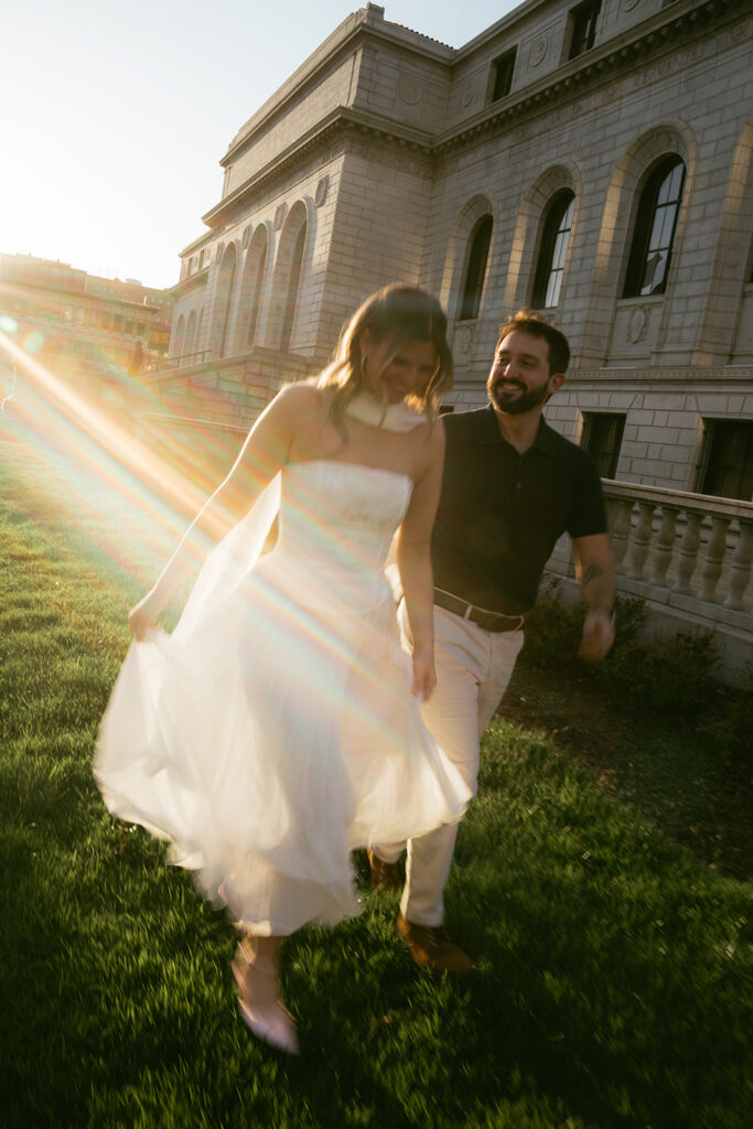 Romantic Central Library Engagement Photos in St. Louis