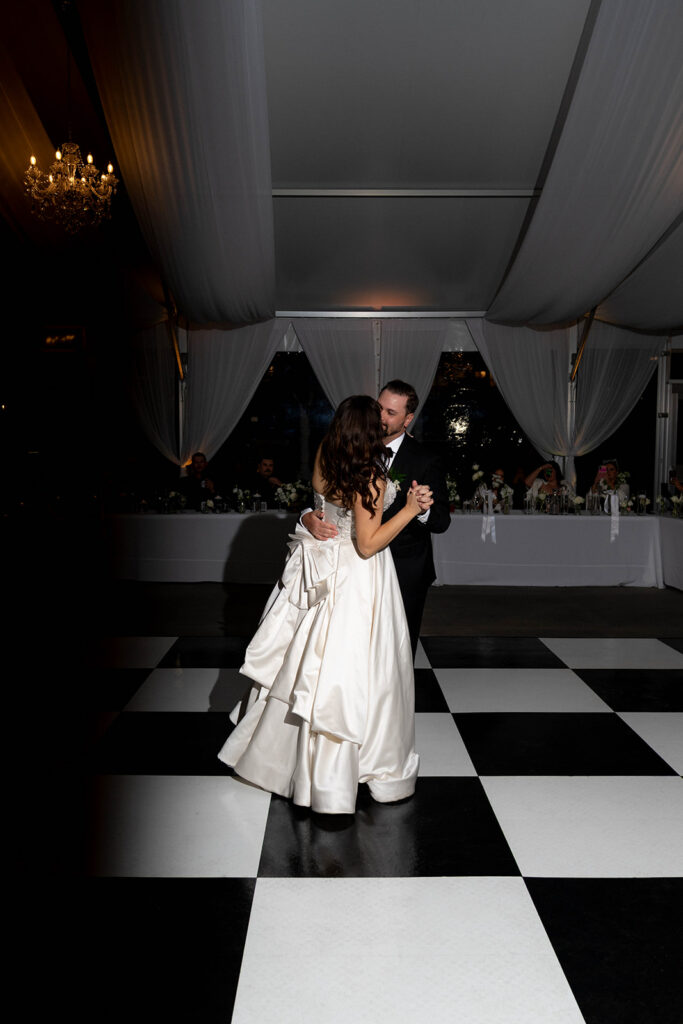 Romantic Knotting Hills Wedding with Timeless Black & White Details
