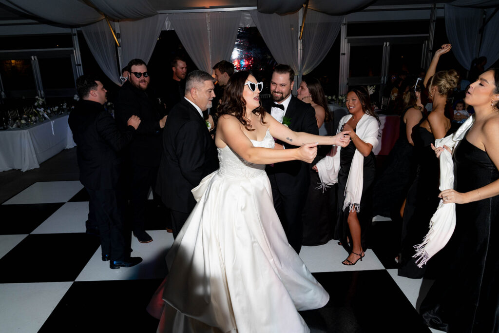 fun wedding reception party