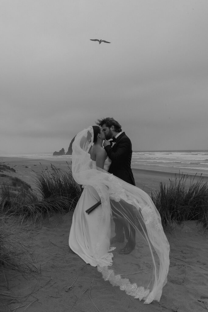 cute picture of the bride and groom at their dream bridal session