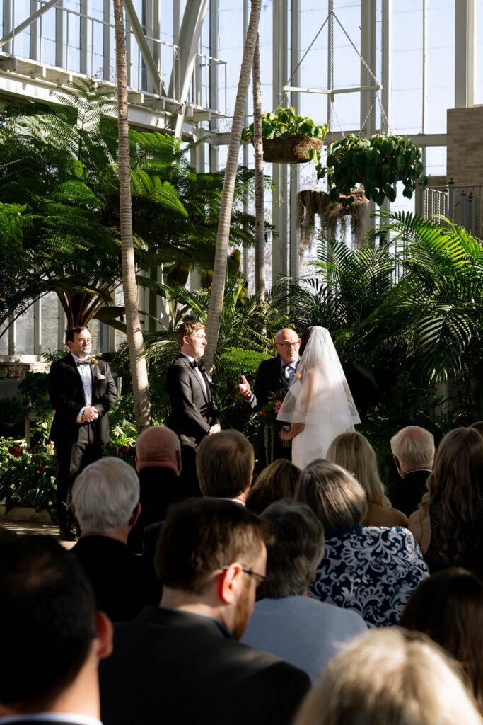 bride and groom at their dream wedding reception