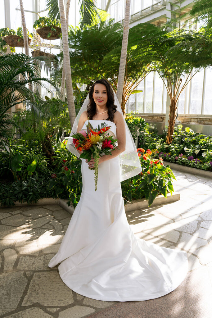 stunning portrait of the bride