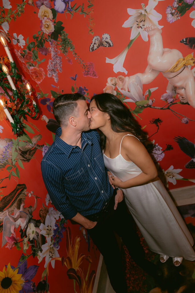 colorful engagement portraits in st. louis