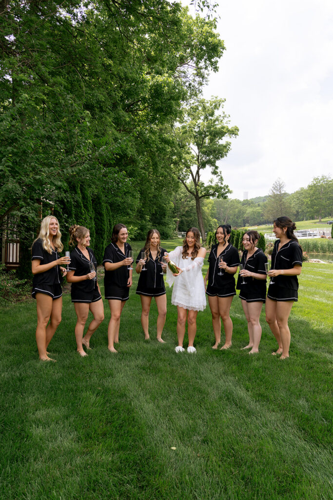 cute picture of the bride before getting ready